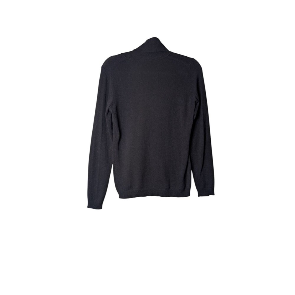 Charter Club Luxury 100% cashmere black classic turtleneck size Small basic Soft - Picture 4 of 8